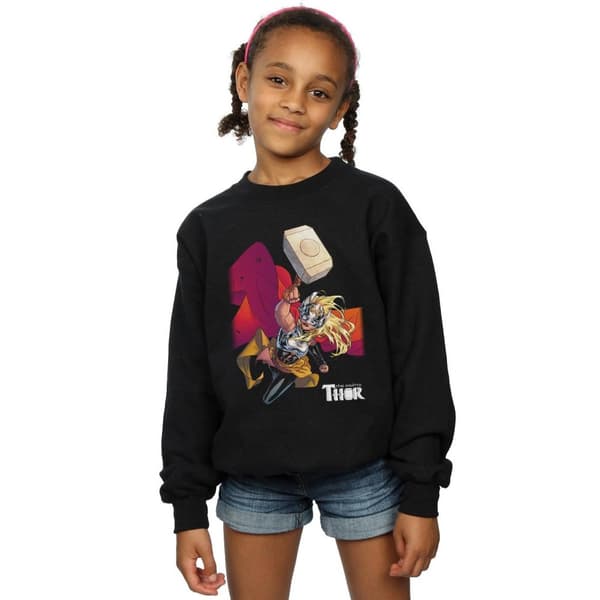 Marvel Girls The Mighty Thor Mjolnir Sweatshirt