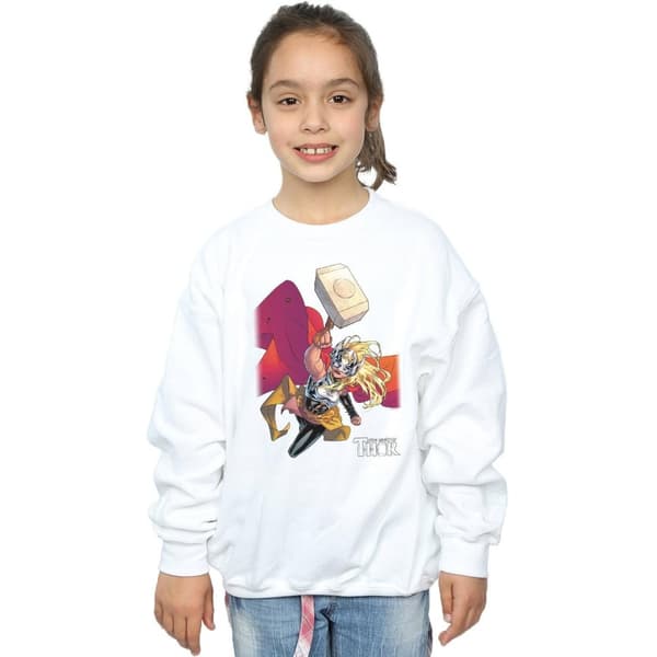 Marvel Girls The Mighty Thor Mjolnir Sweatshirt