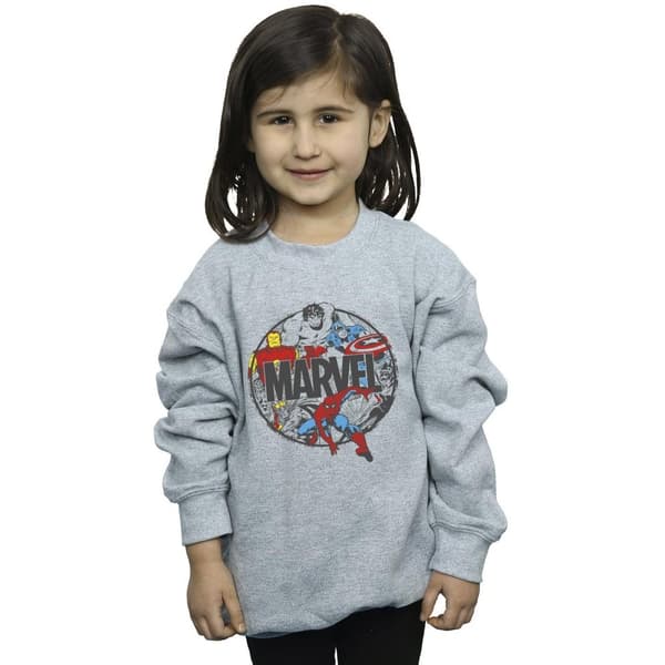 Marvel Girls Comics Character Circle Sweatshirt