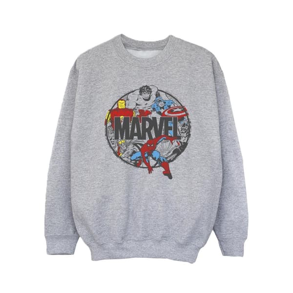 Marvel Girls Comics Character Circle Sweatshirt