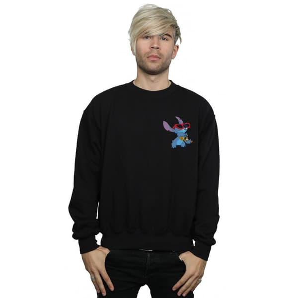 Disney Mens Lilo And Stitch Guitar Sweatshirt