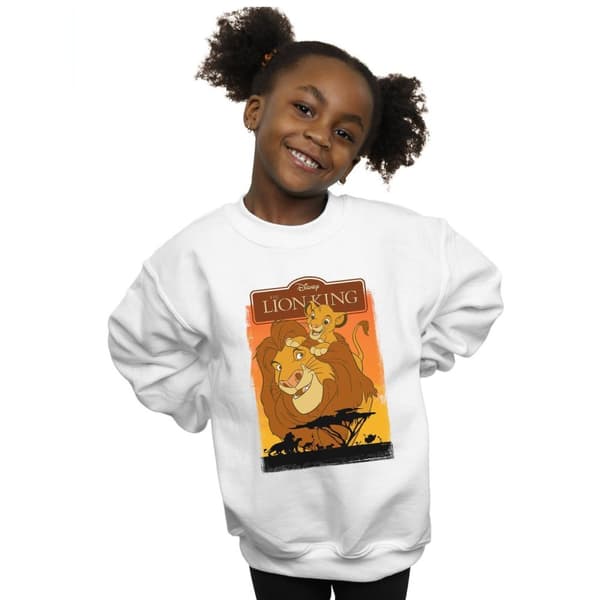 Disney Lejonkungen Simba och Mufasa - Sweatshirt för flickor