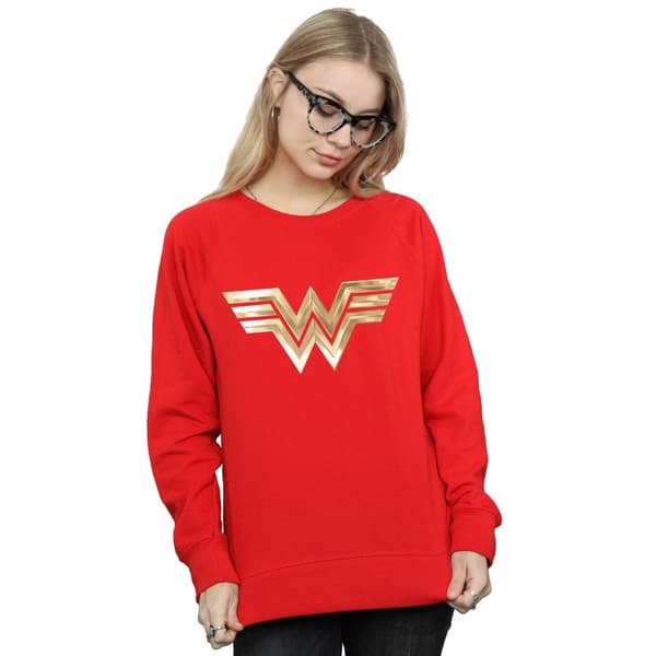 DC Comics Womens/Ladies Wonder Woman 84 Gold Emblem Sweatshirt