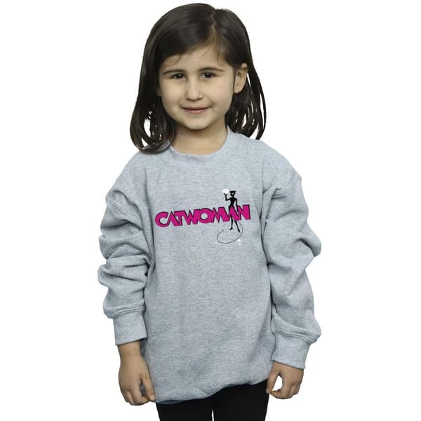 DC Comics Girls Batman Catwoman Logo Sweatshirt