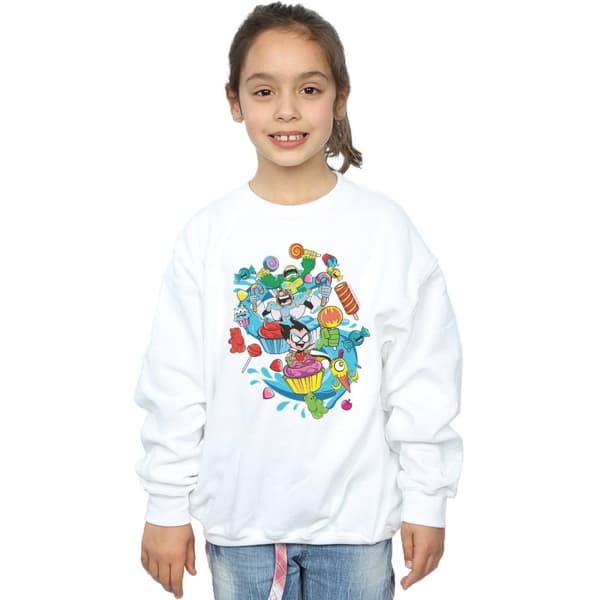 DC Comics Girls Teen Titans Go Candy Mania Sweatshirt