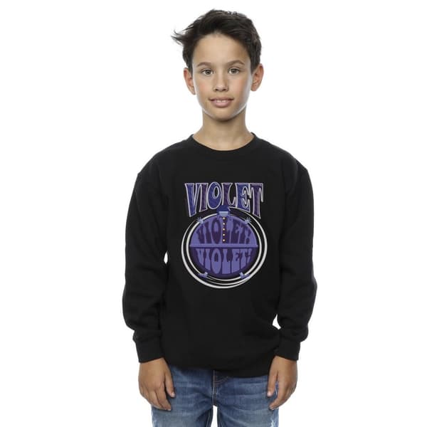 Willy Wonka Pojkar Violet Turning Violet Sweatshirt