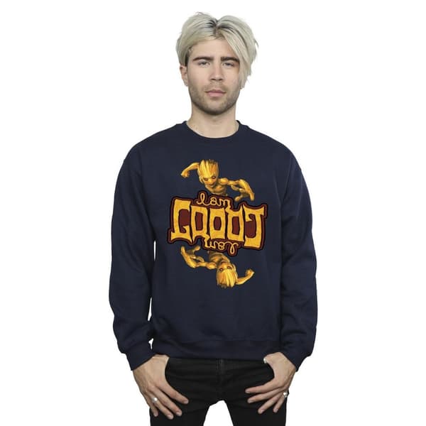 Marvel Guardians Of The Galaxy Groot Inverted Grain Sweatshirt för herrar