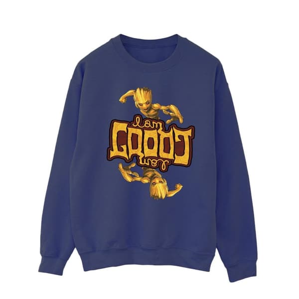 Marvel Guardians Of The Galaxy Groot Inverted Grain Sweatshirt för herrar