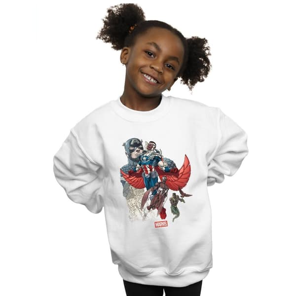 Marvel Girls Captain America Falcon Evolution Sweatshirt