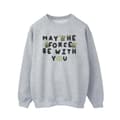 Miniatyrbild 1 av 4: Star Wars Mens The Mandalorian Grogu May The Force Be With You Sweatshirt
