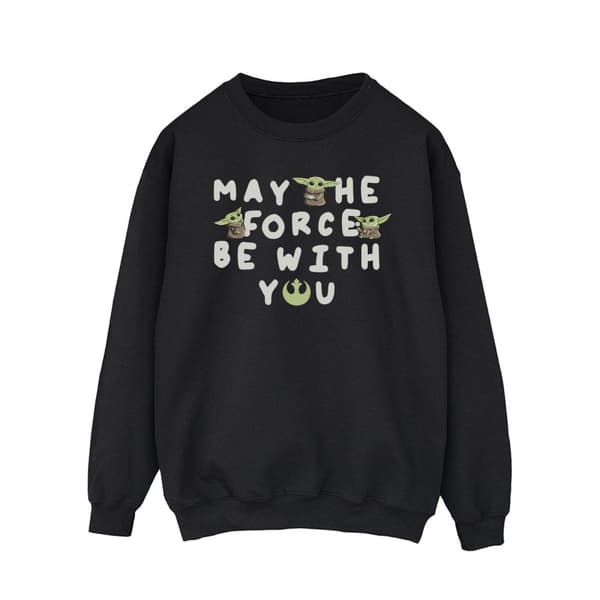 Star Wars Mens The Mandalorian Grogu May The Force Be With You Sweatshirt