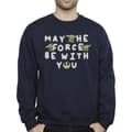 Miniatyrbild 3 av 4: Star Wars Mens The Mandalorian Grogu May The Force Be With You Sweatshirt