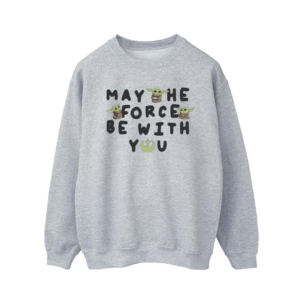Star Wars Mens The Mandalorian Grogu May The Force Be With You Sweatshirt