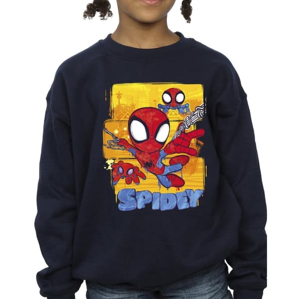 Marvel Girls Spidey And His Amazing Friends Flying Sweatshirt