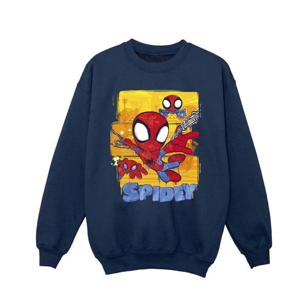 Marvel Girls Spidey And His Amazing Friends Flying Sweatshirt