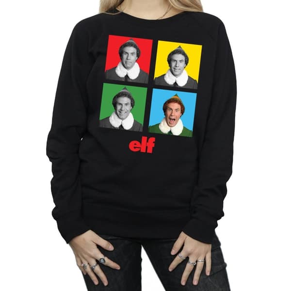Elf Dam/kvinnor Four Faces Sweatshirt