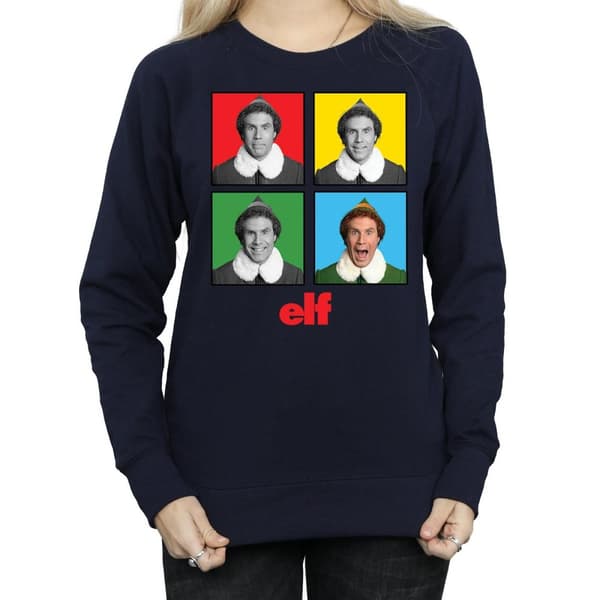 Elf Dam/kvinnor Four Faces Sweatshirt