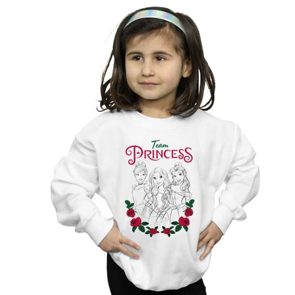 Disney Princess Girls Flower Team Sweatshirt