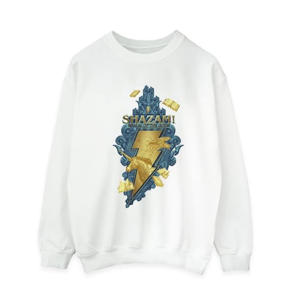DC Comics Mens Shazam Fury Of The Gods Golden Animal Bolt Sweatshirt
