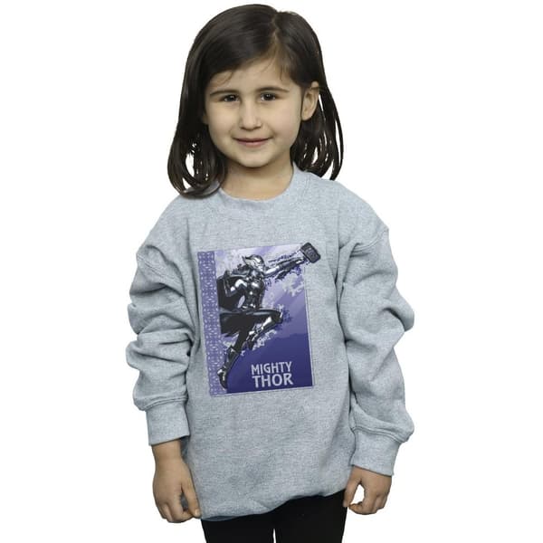 Marvel Girls Thor Love And Thunder Mighty Thor Sweatshirt