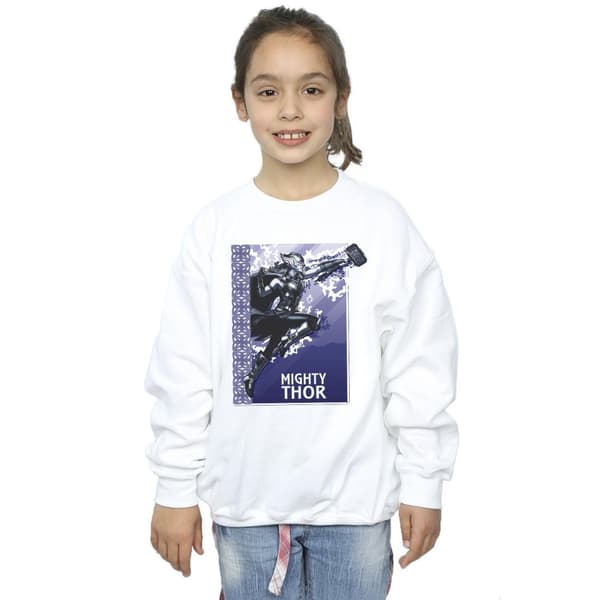 Marvel Girls Thor Love And Thunder Mighty Thor Sweatshirt