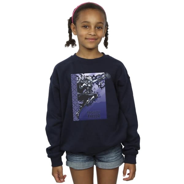 Marvel Girls Thor Love And Thunder Mighty Thor Sweatshirt