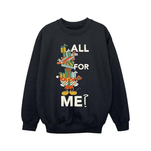 Disney Girls Mickey Mouse Presents All For Me Sweatshirt