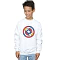 Miniatyrbillede 2 af 3: Marvel Boys Captain America Stained Glass Shield Sweatshirt