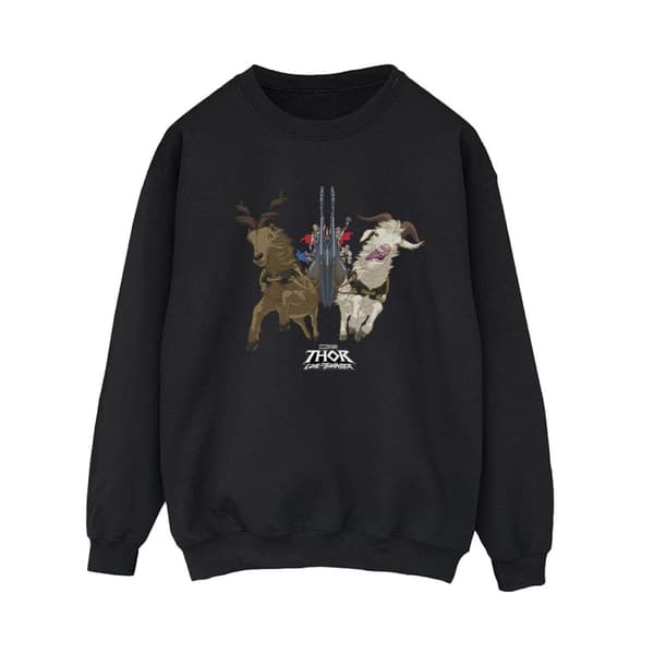 Marvel Dam/Tjej Thor Love And Thunder Viking Ship Sweatshirt