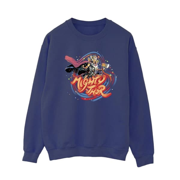 Marvel Dam/Tjej Thor Love And Thunder Mighty Thor Swirl Sweatshirt