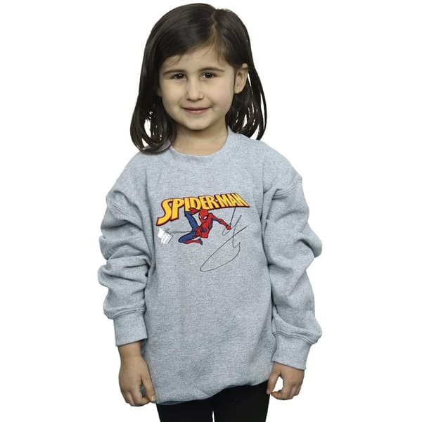 Marvel Girls Spider-Man With A Book Sweatshirt