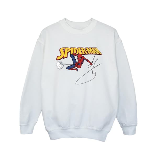 Marvel Girls Spider-Man With A Book Sweatshirt