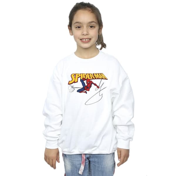 Marvel Girls Spider-Man With A Book Sweatshirt