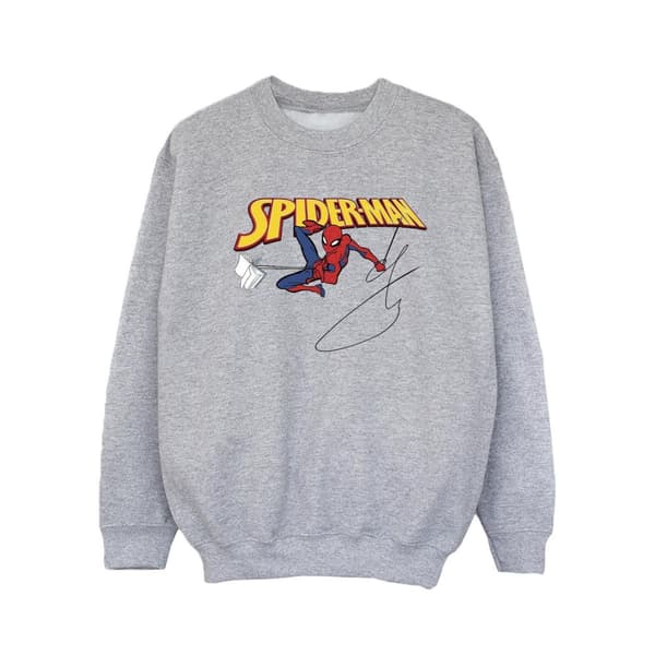 Marvel Girls Spider-Man With A Book Sweatshirt