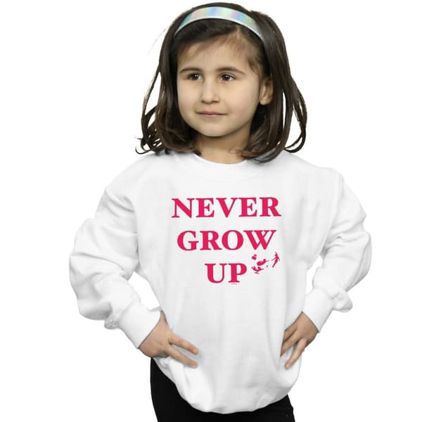 Disney Girls Peter Pan Never Grow Up Sweatshirt