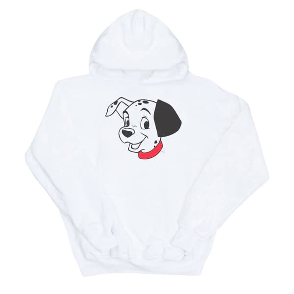 Disney Herr 101 Dalmatiner Dalmatinerhuvud Hoodie White M