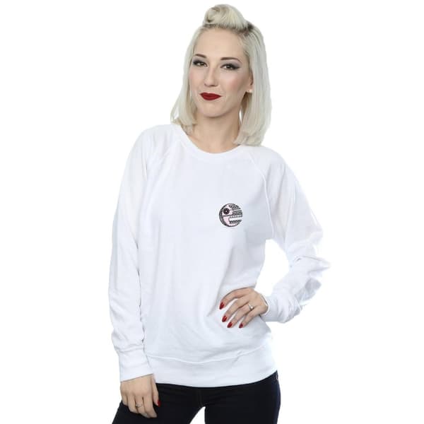 Star Wars Womens/Ladies Death Star Chest Print Sweatshirt