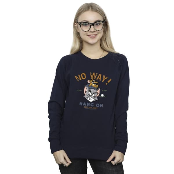 Tom And Jerry Womens/Ladies Hang On Golf Sweatshirt