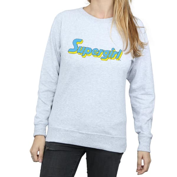 DC Comics Womens/Ladies Supergirl Text Logo Sweatshirt