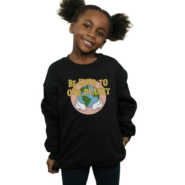 Disney Girls Mickey Mouse Be Kind To Our Planet Sweatshirt