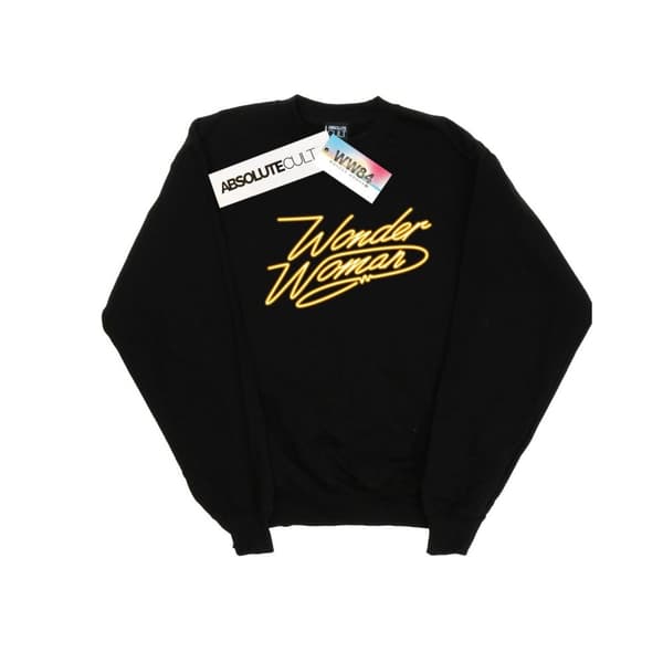 DC Comics Womens/Ladies Wonder Woman 84 Neon Sweatshirt Black XXL