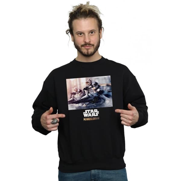 Star Wars Mens The Mandalorian Scout Troopers Sweatshirt