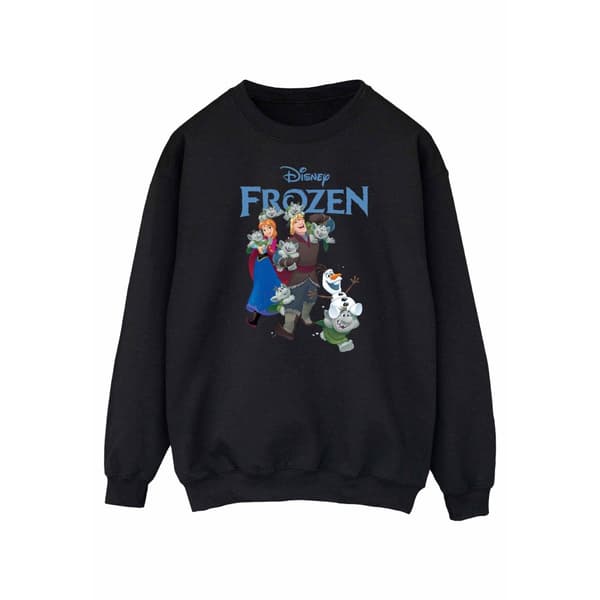 Disney Womens/Ladies Frozen Happy Trolls Sweatshirt