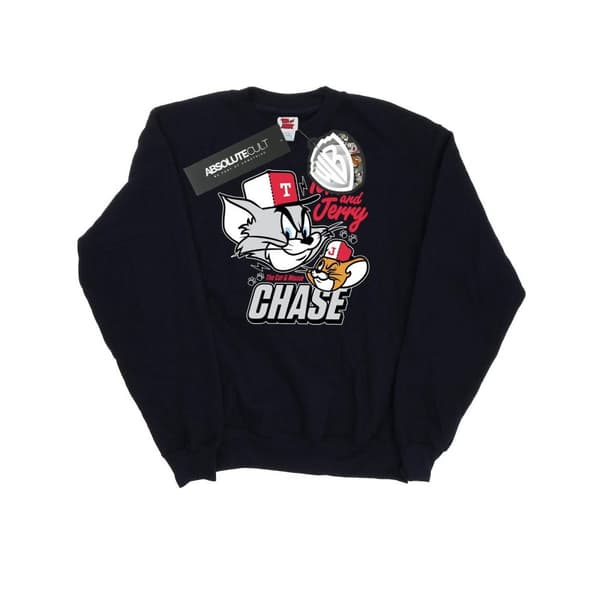 Tom And Jerry Dam/kvinnor Cat & Mouse Chase Sweatshirt