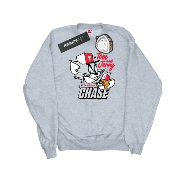 Tom And Jerry Dam/kvinnor Cat & Mouse Chase Sweatshirt
