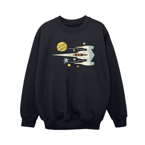 Star Wars Boys The Mandalorian Cutout Ship Sweatshirt