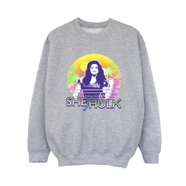 Marvel Pojkar She-Hulk: Attorney At Law Sunset Smile Sweatshirt