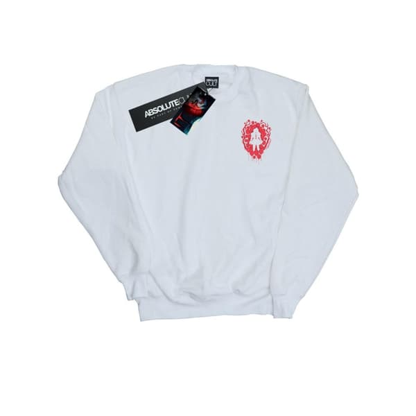 It Chapter 2 Mens Balloon Heart Breast Print Sweatshirt