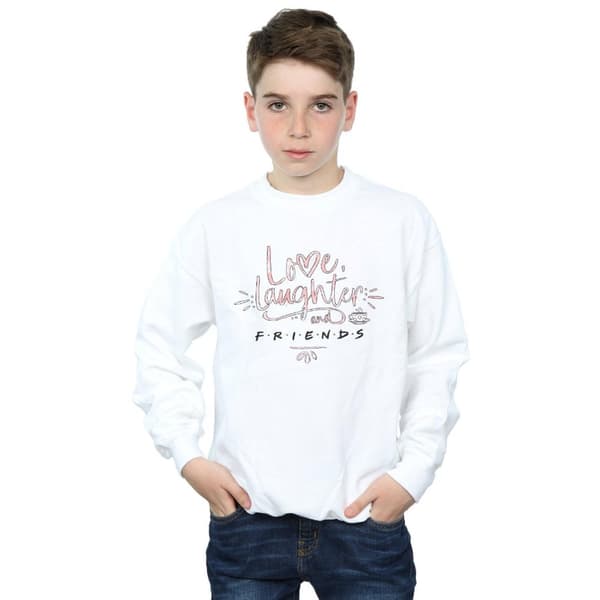 Friends Boys Love Laughter - Sweatshirt i pojkvänskostym