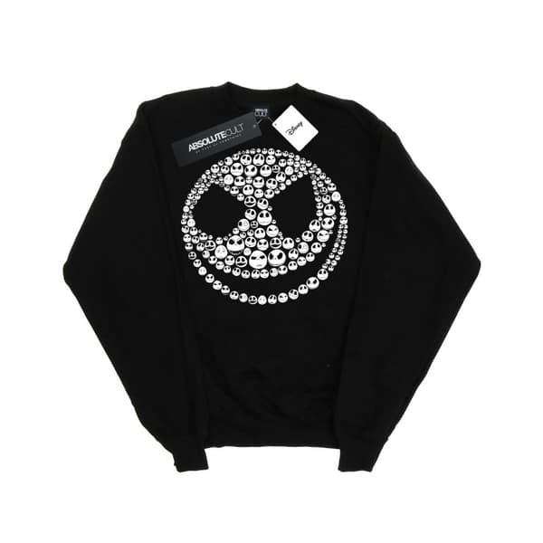 Disney Dam/Tjej Nightmare Before Christmas Jack Skull Collage Sweatshirt